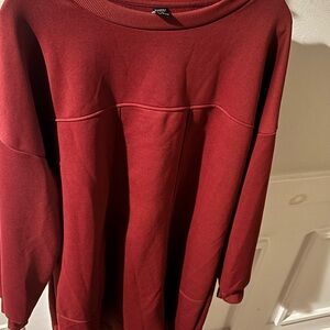 Emery Rose Women's Oversized Maroon Sweater dress / top